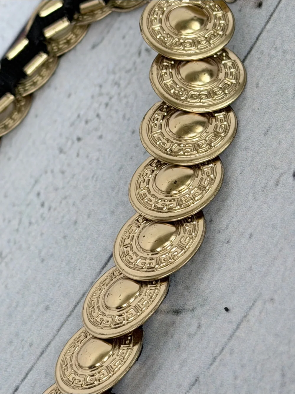 Vintage Style Gold Medallion Chain Belt | Boho Coin Statement Waist Belt